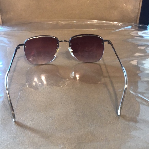 Rhinestone Cross Metal Frame Sunglasses - Picture 4 of 8